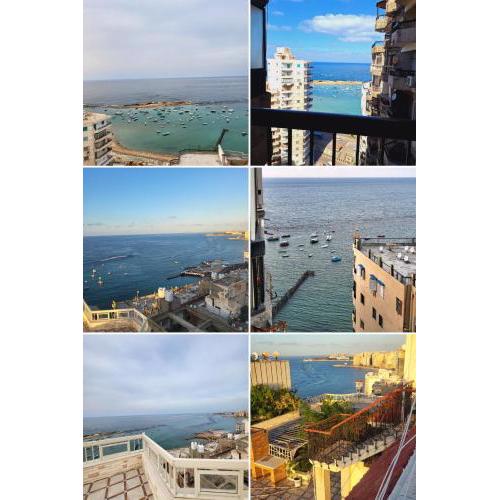 شقه فى ميامى بالاسكندريه مطله على البحر