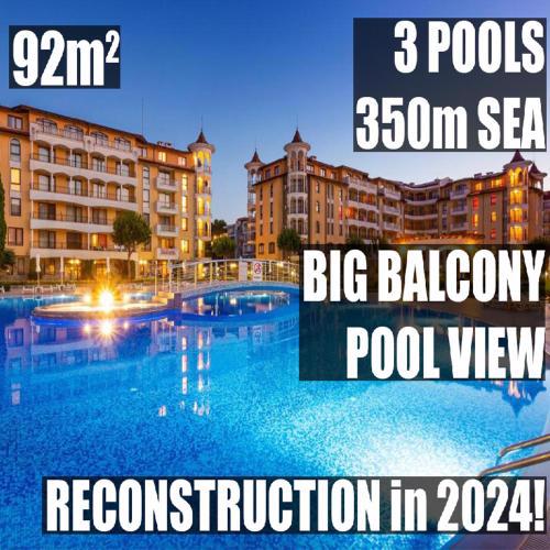 Apartment Bella - 3 pools, 2 bedrooms & 2 bathrooms