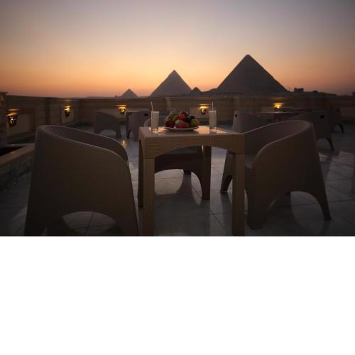 Blue moon pyramids view
