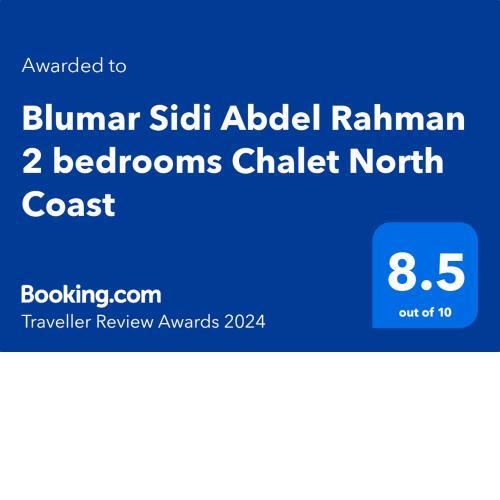 Blumar Sidi Abdel Rahman 2 bedrooms Chalet North Coast