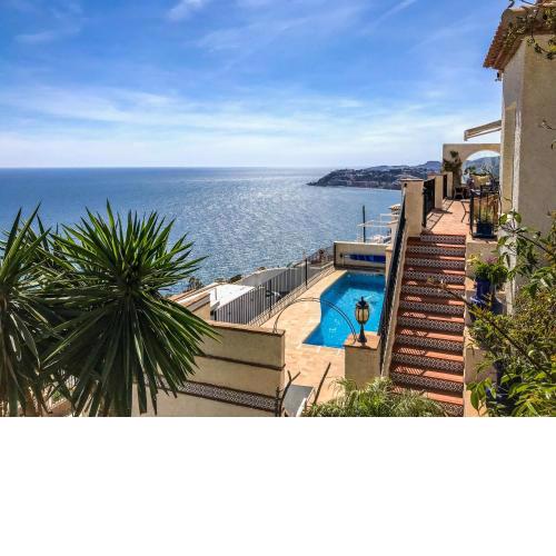 Breathtaking Seaside Villa with Heated Saltwater Pool & Panoramic Terraces