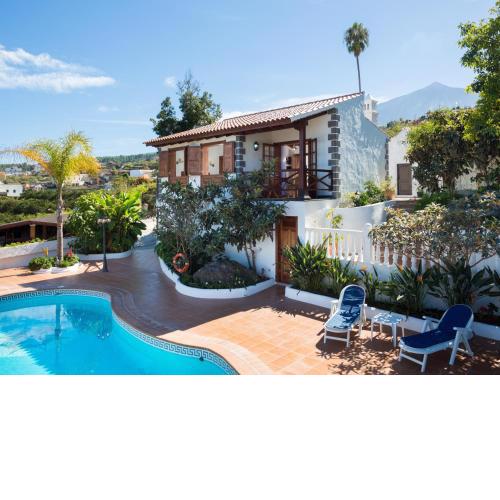 Casa romántica con piscina climatizada, Wi-Fi y vistas al mar en Icod de los Vinos - ES-279-2