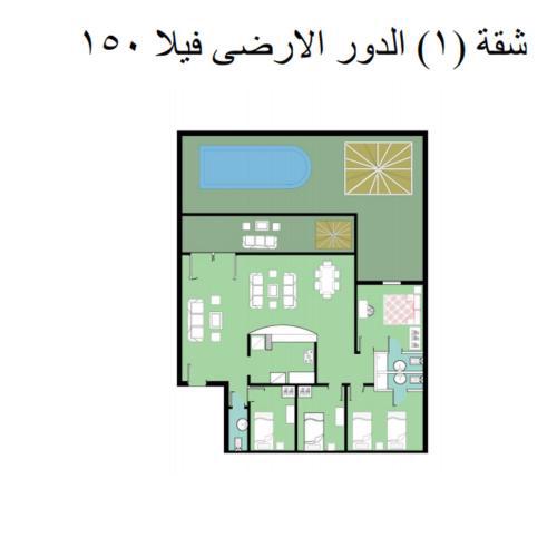 chalet 1 villa150 4 bedrooms ground floor green beach