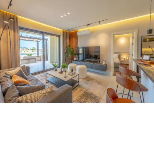 Classy 2BR in Cyan, El Gouna. Ground floor, pool & BBQ