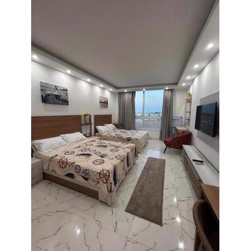 Cosy Studio with Seaview and Beach Access in Fanadir Bay Resort