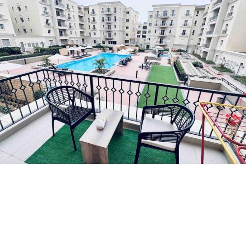 Emaar Mivida with pool view