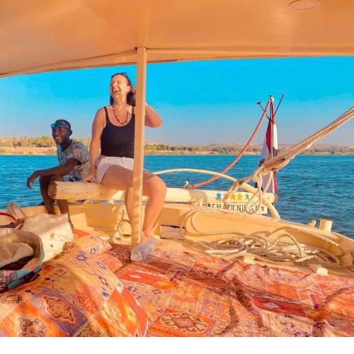 Felucca sailing boat from Aswan to komombo with private bathroom