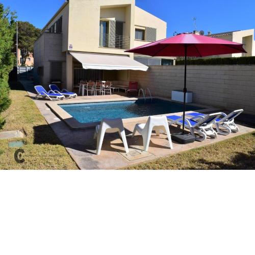 Ferienhaus mit Privatpool für 6 Personen ca 100 qm in Puigderrs, Mallorca Südküste von Mallorca