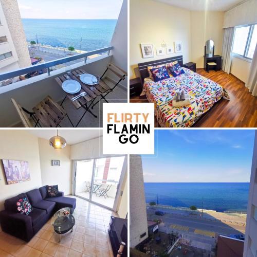 Flirty Flamingo Seaview Seafront Apartment