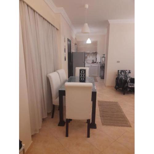 Furnished one bedroom part sea view with share swimming pool