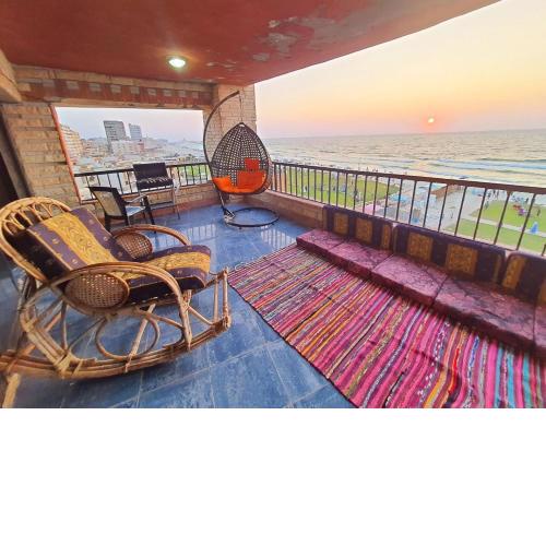 Hotel appartment alexandria sea view 3 bedrooms 2 toilets wifi 5th floor Bellevue village agami available all year days & 5 heavy blanket available