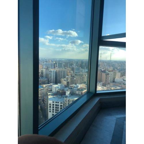 In the clouds