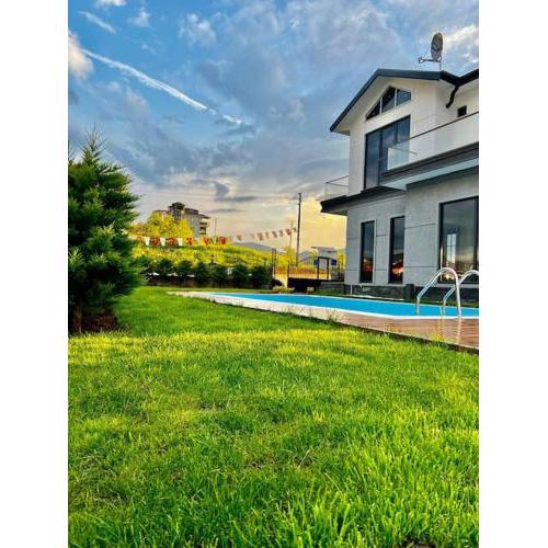 Luxury Akyazı Villa with Pool, Sauna, 10 person