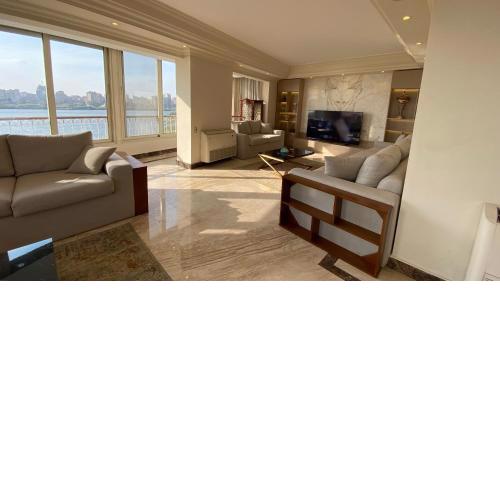 luxury apartment firist row nile view maadi cairo-4