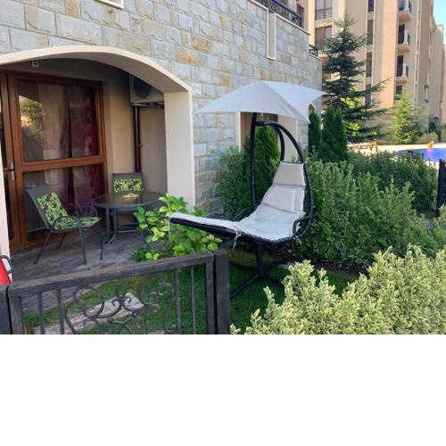 Luxury Orchid apartment with a garden in a private hotel complex Cascadas Bulgaria