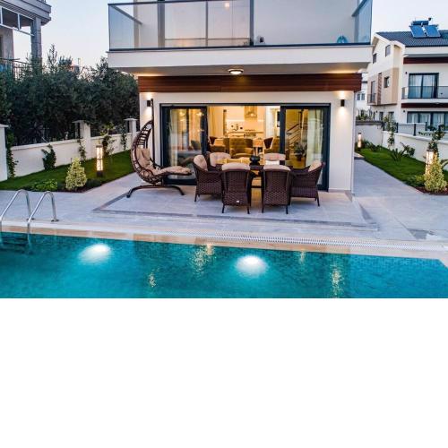 merkezde 8 kişilik yerden isitmali villa