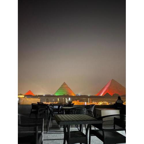 Middle east pyramids view