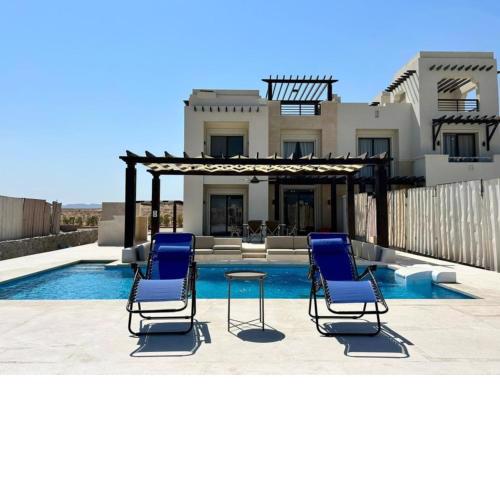 Modern Villa with Heated Pool and Lagoon View in Ancient Sands El Gouna