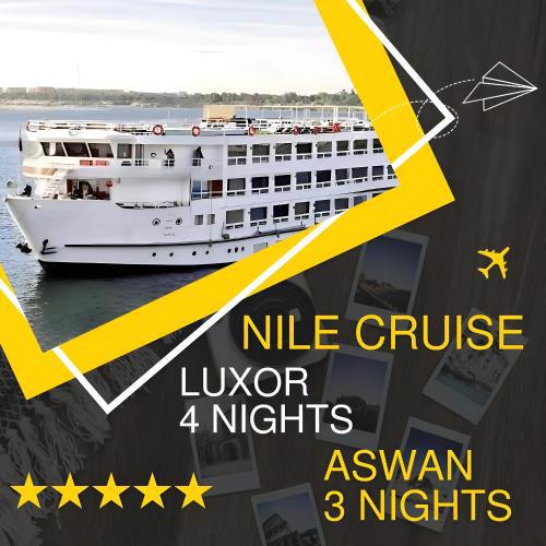 NILE CRUISE ROYAL QUEEN I Every Saturday from Luxor 4 nights, and every Wednesday from ASWAN 3 nights
