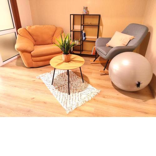 Orange Couch Apartment