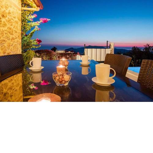 Panoromik deniz manzarası villa hilal