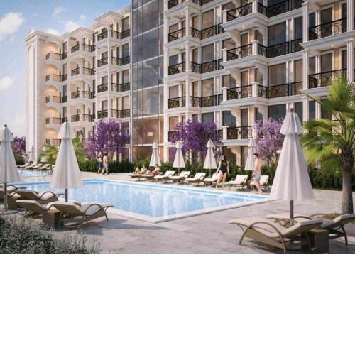 Premium Ferienwohnung SWETI WLAS Polarstar Beach Luxury Apartment 150 m zum Strand Pool 3 Balkone Meeresblick Google TV bis zu 6 Personen