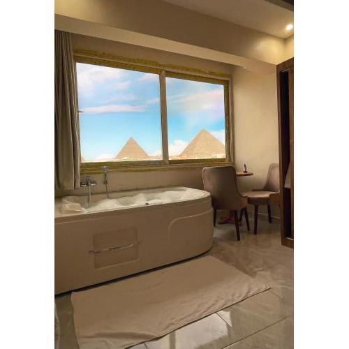 Pyramids Rose view