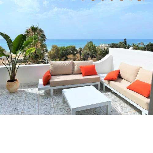 Roof Top Pied dans l'Eau Panoramic View, 80 meters from Seaside