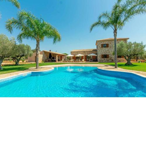 Sa Tanca, villa con piscina en Campos.