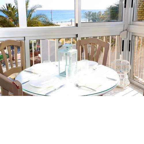 San Juan Beach apartment with AC and views