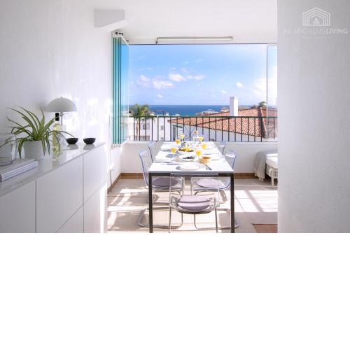 Scandinavian style apartment with amazing sea views and south west facing sunny terrace in Miraflores walking distance to the beach!