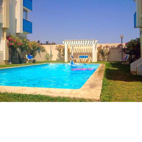 Sea View Apartment in Hammamet with Shared Pool