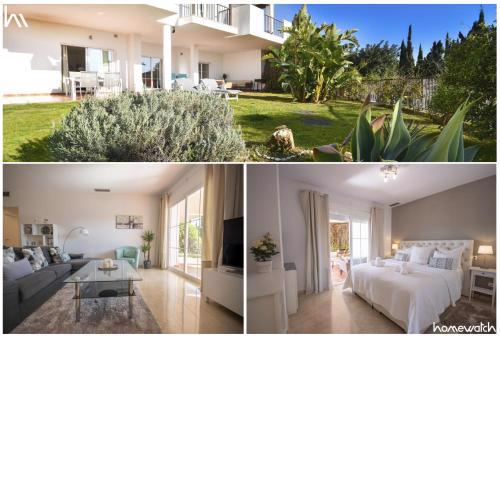 Sea view apartment with private garden and jacuzzi in Balcones del Lago, Istan