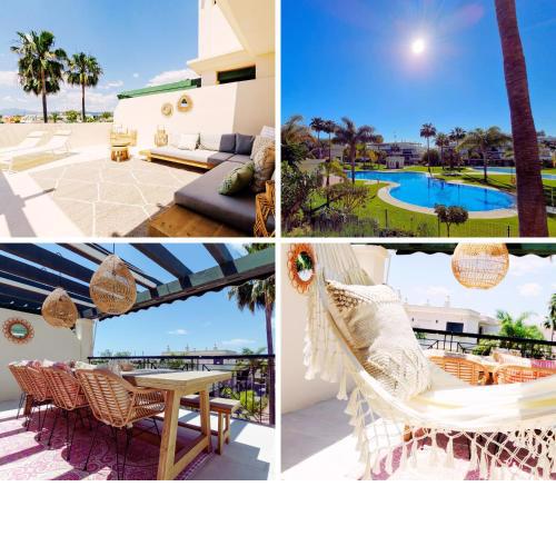 StayatSas Luxe App vlakbij strand, 80 m2 terras, grote zwembaden Marbella