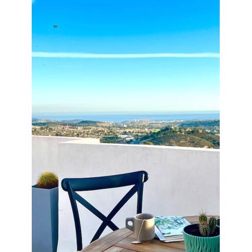 Stunning mountain and sea views