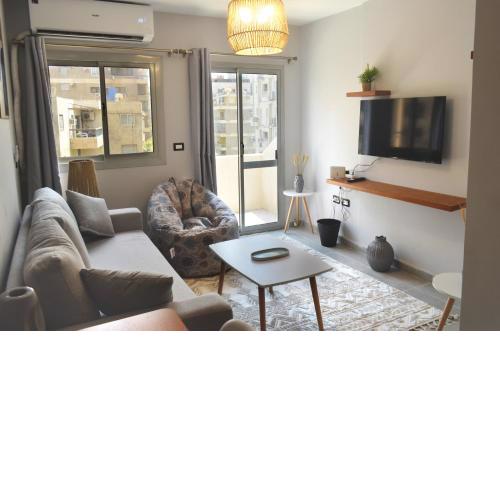 Sunny Haven 1BR Apartment near Cairo Airport