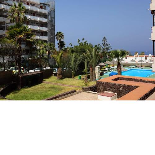 TENERIFE Olympia Apart Hotel-Playa de las Americas. Balcony, sea view & pool