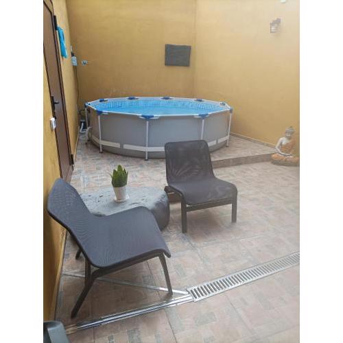 Tradicional Casa Canaria con piscina y vistas al Teide