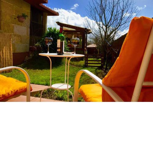 Tranquila casita de invitados en Vigo con chimenea