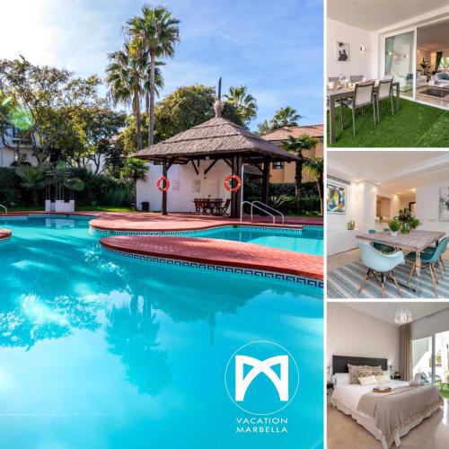 VACATION MARBELLA I Ventura del Mar, Walk to Puerto Banus Marina, A minute from the beach, Groundfloor, Family Friendly and Pool