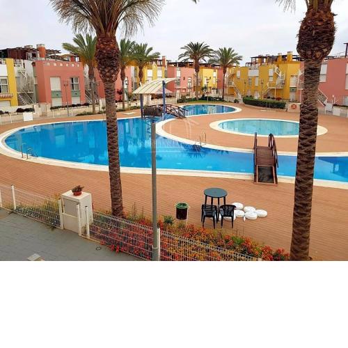 Vera - Playa Fantástico Apto 1-4 Huésped Piscina 100 m de Playa Parking Terraza Wi-Fi URB Laguna Beach