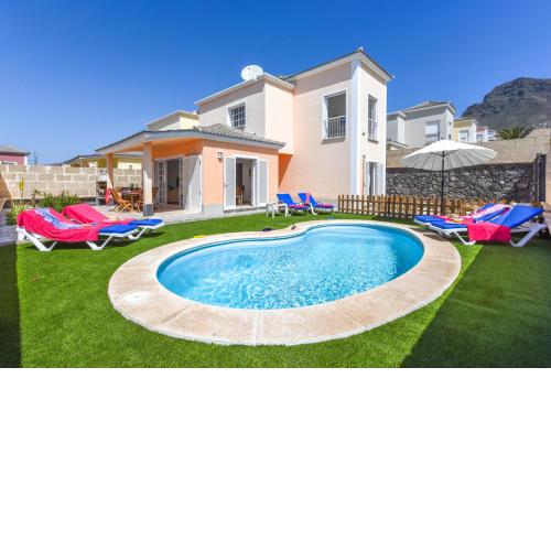 Villa Aloe con piscina climatizada, Playa Fañabe, Costa Adeje