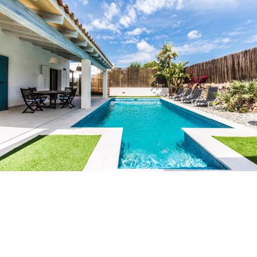 Villa con piscina cerca del mar en Sa Rapita