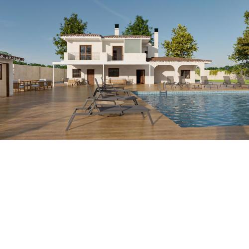 Villa Huerta 1 Manises, jacuzzi, sauna, piscina