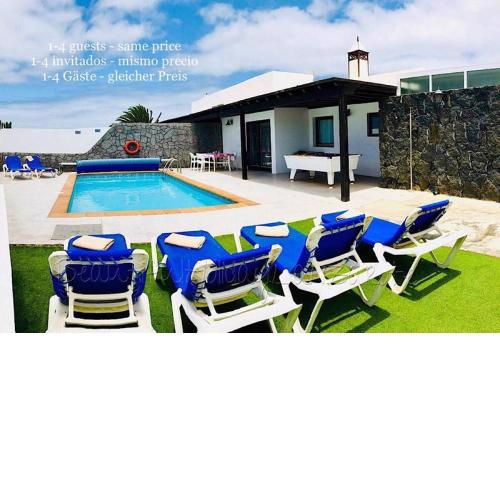 Villa Neptuno with private pool, sea view, Sat-tv & free Wifi