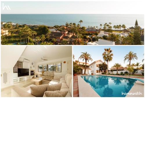 Villa on the best beach in Las Chapas, Marbella