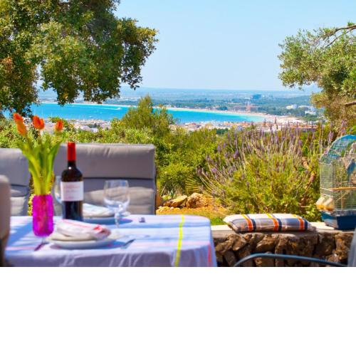 Villa Sa Rota, con piscina y vista mar