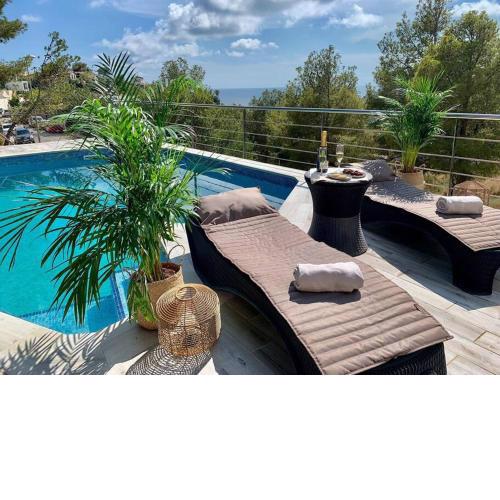 Villa Sueños Playas a 3 minutos. Diseño. Nueva.