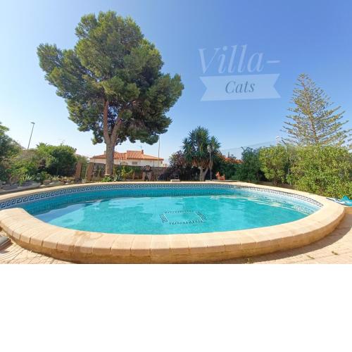 VillaCats: Habitación con baño privado y piscina
